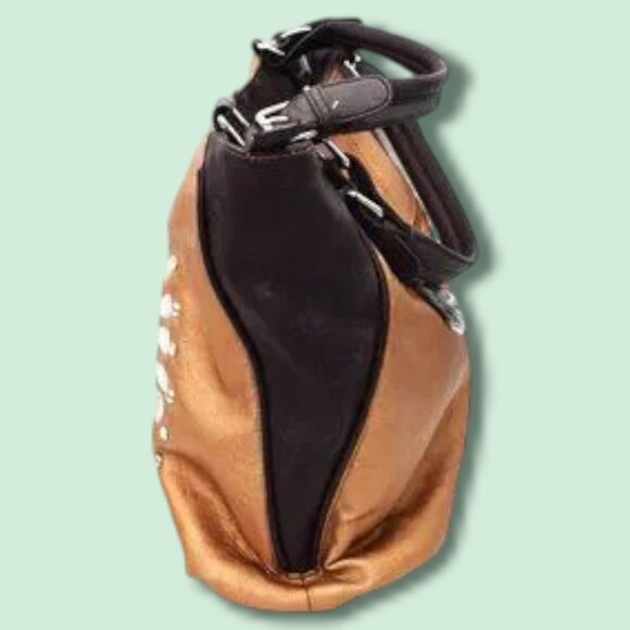 NWOT Betty Boop Shoulder Bag Tote Vegan Leather Rhinestones - Picture 4 of 13